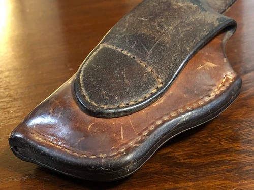 Vintage Bucheimer Federal Man Brown Leather Thumb-Break Revolver Holster B250? - Picture 8 of 10