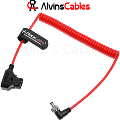 Atomos Ninja DTap to DC 2.1 Right Angle Coiled Power Cable for PIX-E7/Mars 400s