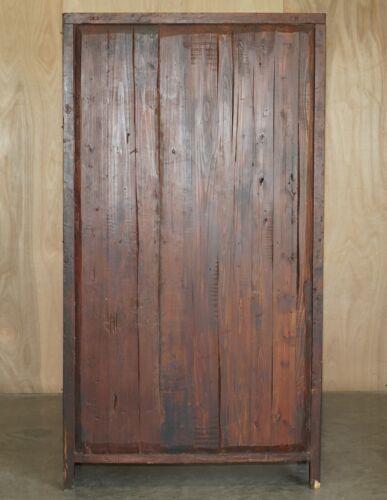 ANTIGUO ARMARIO DE BODA CHINO PINTADO A MANO ALREDEDOR DE 1860 ARMARIO PARA AMAS DE CASA - Imagen 11 de 12