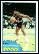 1981-82 Topps #27 Micheal Ray Richardson BASKETBALL New York Knicks