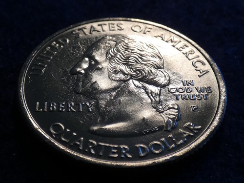 2005-P West Virginia "New River Gorge" State Quarter Struck Thru Grease Error - Picture 2 of 17