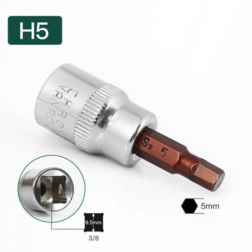 3/8" Torx, Sechskant, Kreuz, Schlitz, Pozi Bits Steckschlüssel Bit-Einsatz Nuss - Bild 17 von 44