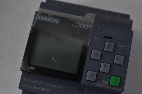 Siemens Logic Module LOGO! 24CE 6ED10521CC080BA2 Display Device 4 Inputs - 第 2/6 張圖片