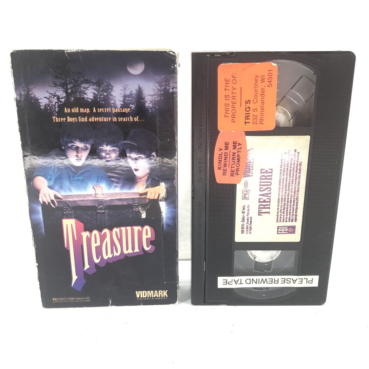 VHS: Treasure (1990) John Weisbarth, Freddie Rible, Robert