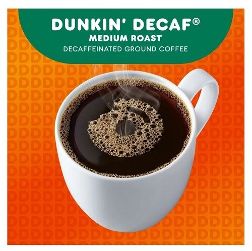 Dunkin’ Decaf Original Mezcla Café Molido, Tostado Medio, 12 OZ, Bolsa Nuevo - Imagen 12 de 12