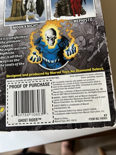 Marvel Ghost Rider Action Figure Marvel �� Seleziona 2007 - Foto 8 di 12