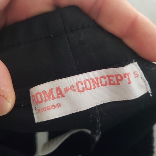 Roma Concept Shorts Girls S Small Black White Zipper Workout Running Gym Kids - Picture 3 of 9
