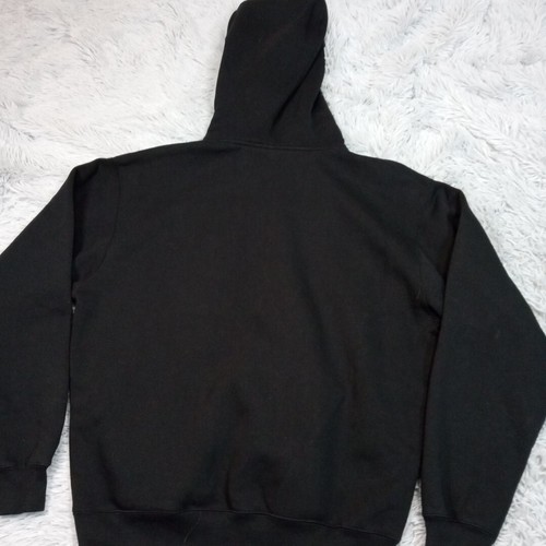 Wisconsin Badgers Sweatshirt Mens M Black Hoodie University Sports Pocket Comfy - Picture 2 of 10
