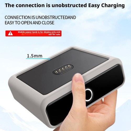 Étui de Protection en Silicone pour Anker Prime Bank 100W Base de Charge Mobile Power - Photo 10 sur 17