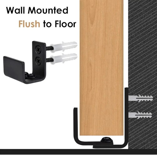 Barn Door Floor Guide Heavy Duty Floor Guide Black Carbon Steel Sliding For Door - Picture 2 of 6