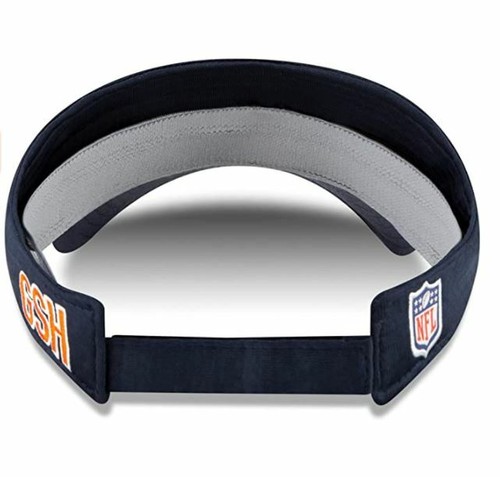 New Era Chicago Bears Training Visor Hat Cap - Navy - Picture 3 of 3