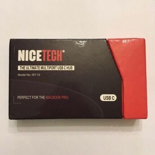 NICETECH Ultimate Multiport USB Type C Hub For MacBook Pro Space Grey, New - Picture 1 of 4