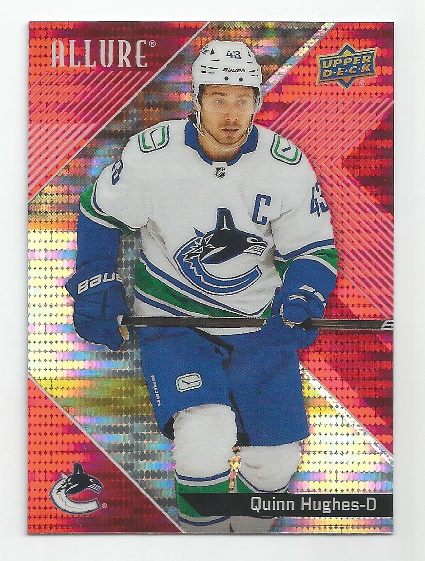2024-25 Upper Deck Allure QUINN HUGHES Red Rainbow Parallel #47 CANUCKS