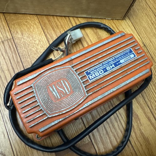 Vintage MSD 6H Orange 6500 IMCA NHRA SBC BBC Ignition Box with HEI ignition - Picture 3 of 5