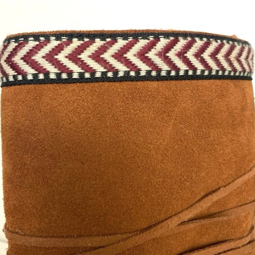 TOMS Nepal Leather Wrap Tie Chukka Moccasin Sherpa Lined Boots Boho Womens 9.5 - Picture 10 of 11
