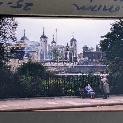 1955 London Tower of London Medieval Castle 35mm Sharp Photo Kodak Historic D9
