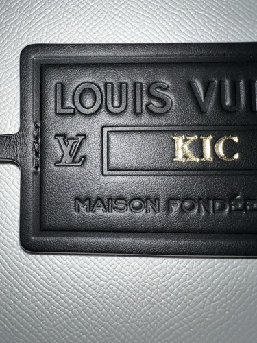 Louis Vuitton Paris Black Aerogram Hang Tag XL Embossed Maison Fondee EN 1854 - Picture 4 of 18