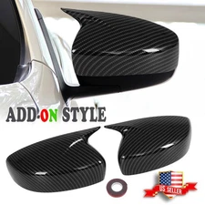 2X For Infiniti G25 G37 Q60 2009-2015 2014 Carbon Side Mirror Cover Cap Overlay