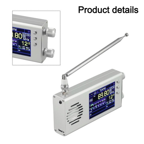 Full Band Radio 2nd Gen TEF6686 Plus V1 18 Firmware USB Charging LCD Screen - Photo 12/24