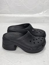 Crocs Siren Clog Black Men Unisex Slip On Casual Chunky Heel Sandal Size M 13
