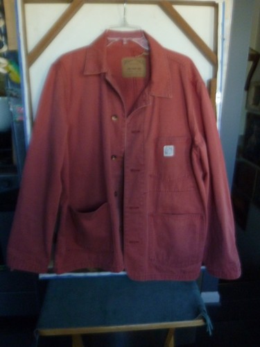 Cappotto uomo GAP Work-Force con bottoni davanti rosso mattone Chore tg. L nuovo senza etichetta