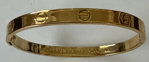 1970 Aldo Cipullo Charles Revson Love Bracelet Gold Electroplate PLEASE READ** - Picture 5 of 9