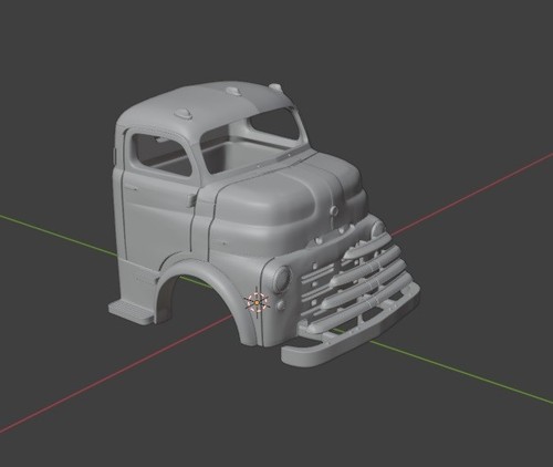 1/50 o scale 3d printed 1948 Dodge B COE cab code3 for custom truck handmade - Picture 1 of 8