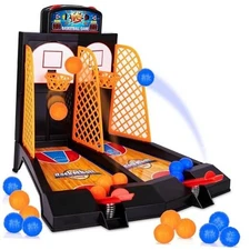  Mini Basketball Games, with 20 Mini Balls, Basketball Toys, Tabletop Game for 