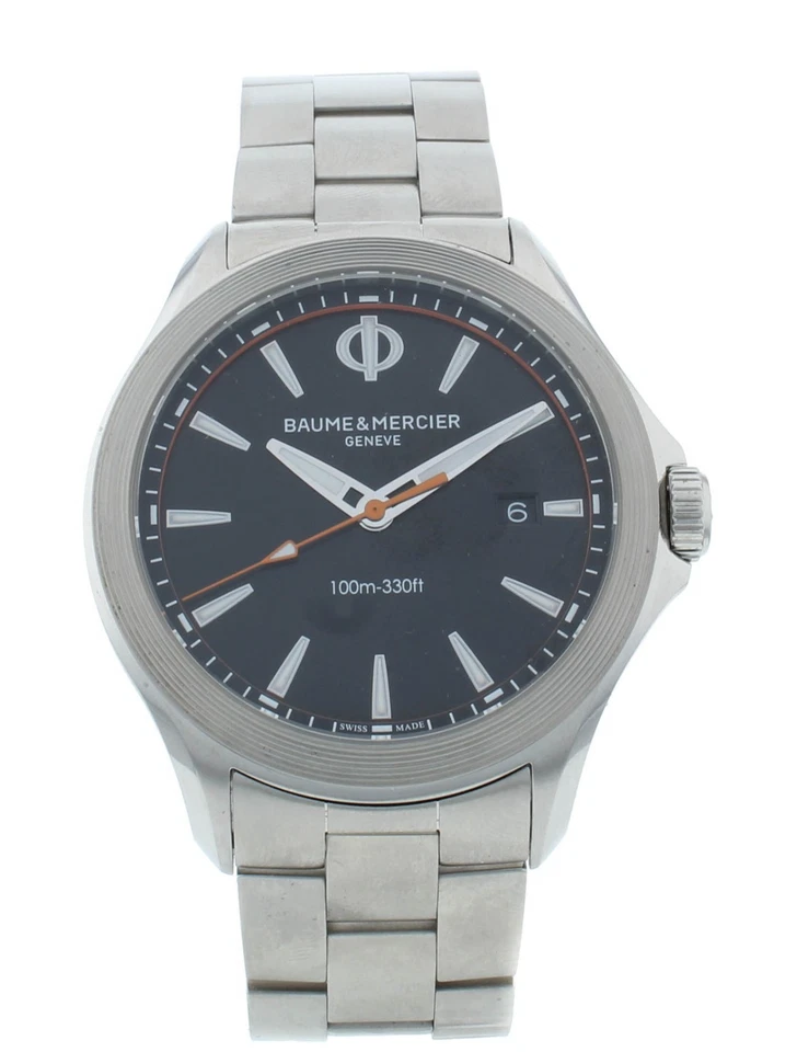 Reloj de cuarzo para hombre Baume & Mercier Clifton Club esfera negra 42 mm M0A10412