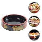 Round Sashimi Serving Plate Food-grade Plastic Sushi Dish Tray