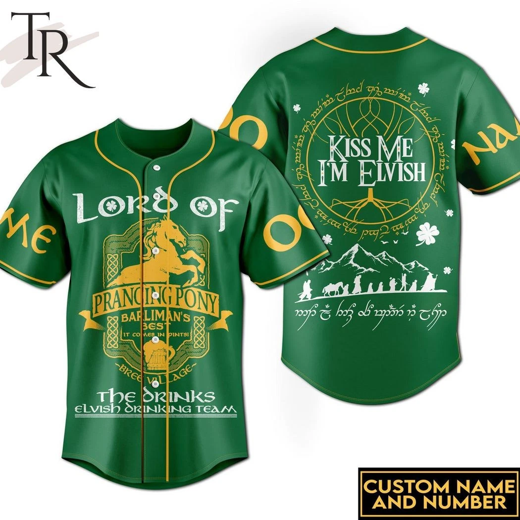 The Lord Of The Ring The Prancing Pony Custom Baseball Jersey