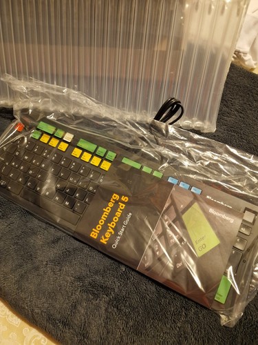 Bloomberg 5 Wired USB Black Financial Stock Trading Keyboard