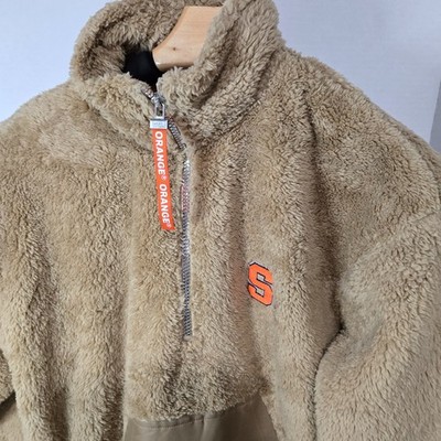 Wear by Erin Andrews Women's Syracuse University Orange Half Zip Fleece Jacket M
