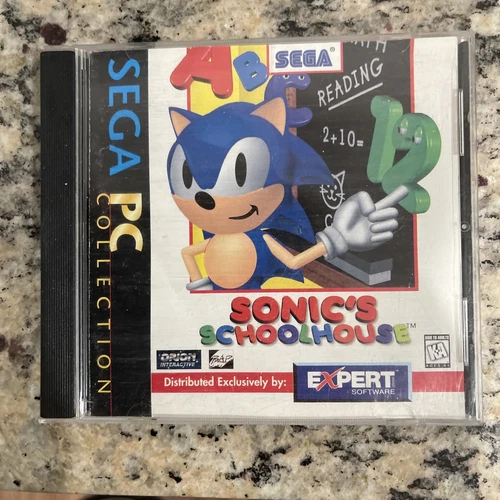 Sonic's Schoolhouse Sega PC Collection 1999 CD TESTED SCRATCHED BUT WORKS