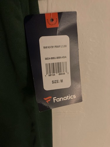 Fanatics Herren Größe Medium University of Miami Hurricanes Polo Golf Shirt Neu mit Etikett - Bild 4 von 5