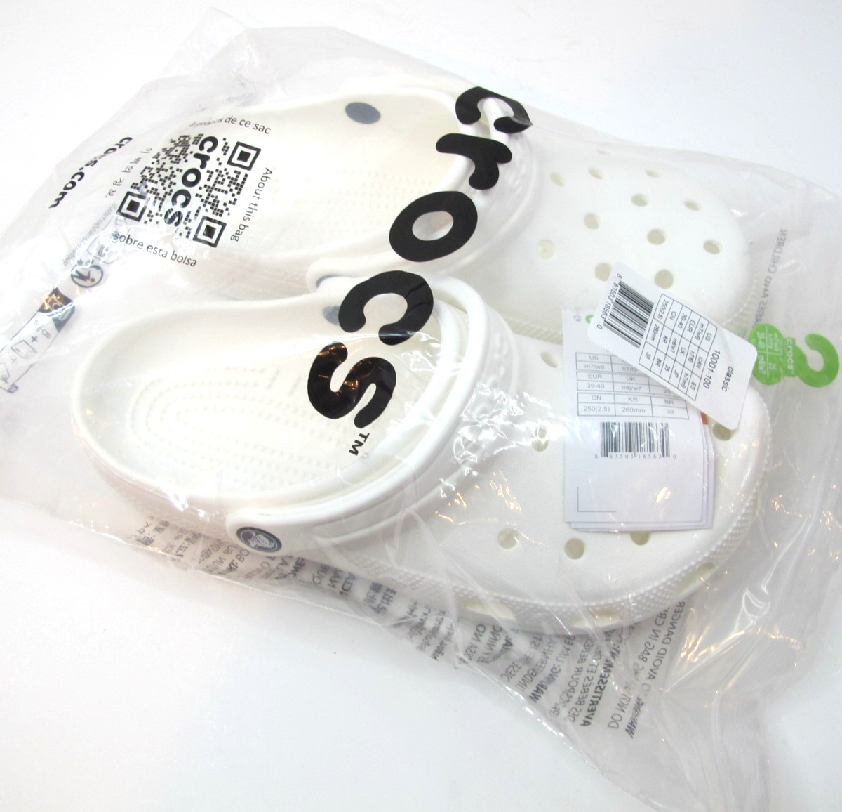 Crocs | Unisex | Classic | Clogs | White | W7/M6 — photo 2