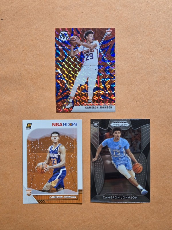 Cameron Johnson Rookie RC 2019 Mosaic Red/Blue + NBA Hoops Winter + Prizm DP Lot
