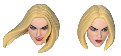 Marvel Legends EMMA FROST HEAD LOT OF 2 Retro XMEN '97 Animated 6" Figure Series