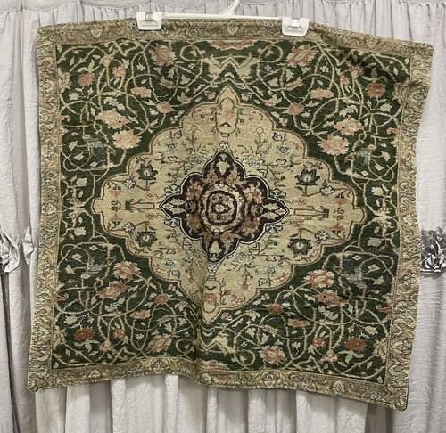 RALPH LAUREN Rutherford Park Green Tapestry EURO PILLOW SHAM Warm Colors - Picture 2 of 6