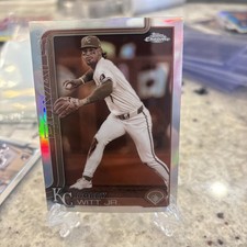 2025 Topps Chrome Sepia Refractor Bobby Witt Jr. Royals Baseball