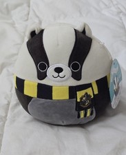 New Squishmallows Harry Potter Hufflepuff Badger Plush 8"