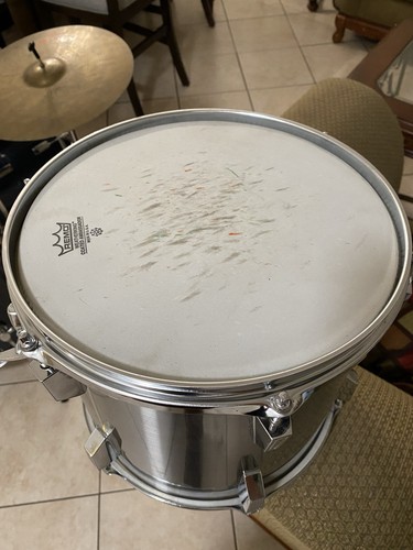 TAMA Vintage Rockstar Made in Japan 12" Tom Drum -Misty Chrome - Foto 11 di 12