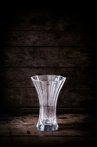 Saphir Collection, Crystal Vase, 10.6-Inch, Decorative Glass Vase for Flowers... - Picture 3 of 6