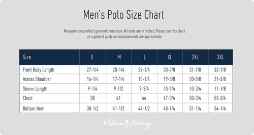 William Murray Golf Polo Shirt Men’s XL Agua Caliente Sky Blue Margaritas NEW - Picture 8 of 8