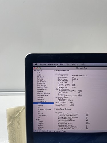 Apple MacBook Pro Laptop A1425 i5-3210M 8GB Ram 120gb Storage - Afbeelding 7 van 12