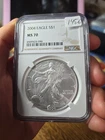 2004 Silver Eagle MS 70 NGC