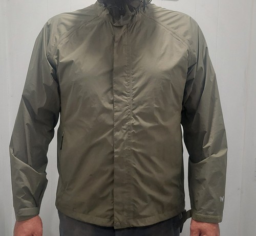 Men’s XXL White Sierra Portable Rain Jacket Lightweight Green 54-56" Chest Mesh - Picture 4 of 24