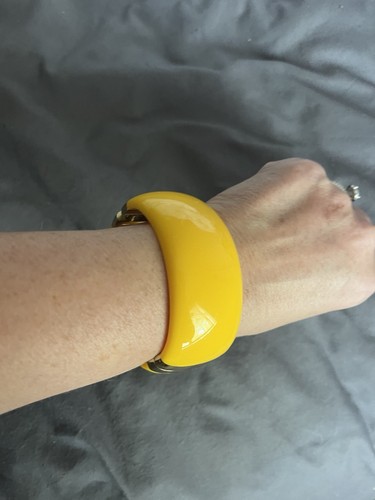 bracciale grosso con cerniera in oro giallo - Foto 11 di 11