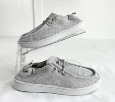 Solemates Men’s 8 Gray Lightweight Comfort Low Top Canvas Slip On Shoes S1156