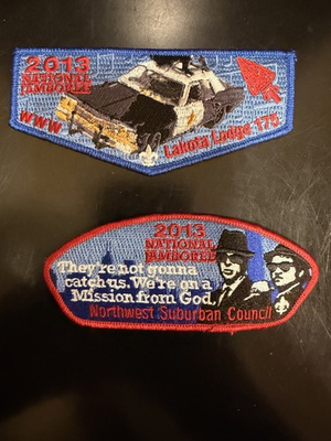 #ad Northwest Suburban Council Lakota Lodge Blues Brothers Patch Set BSA Boy Scouts $84.99
